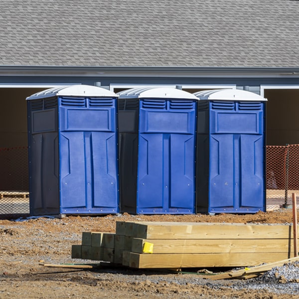 is there a specific order in which to place multiple porta potties in Schnecksville